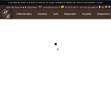 Tablet Screenshot of hotel-des-bains-gerardmer.com